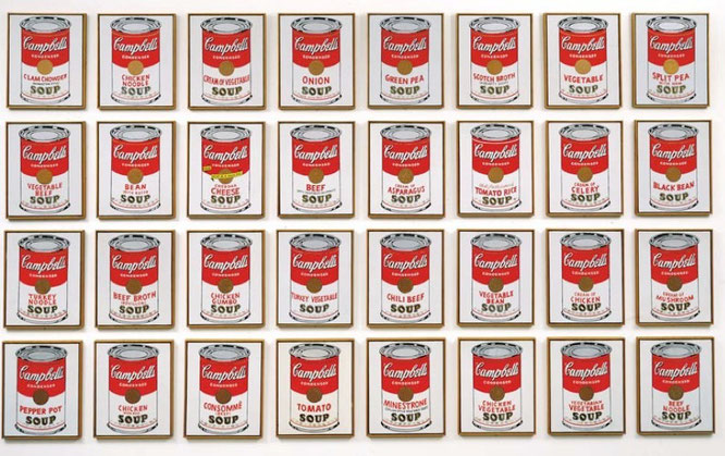 アンディ・ウォーホル「キャンベルのスープ缶」